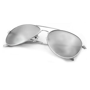 Classic Cop Aviator Sunglasses Mirror Lens 007